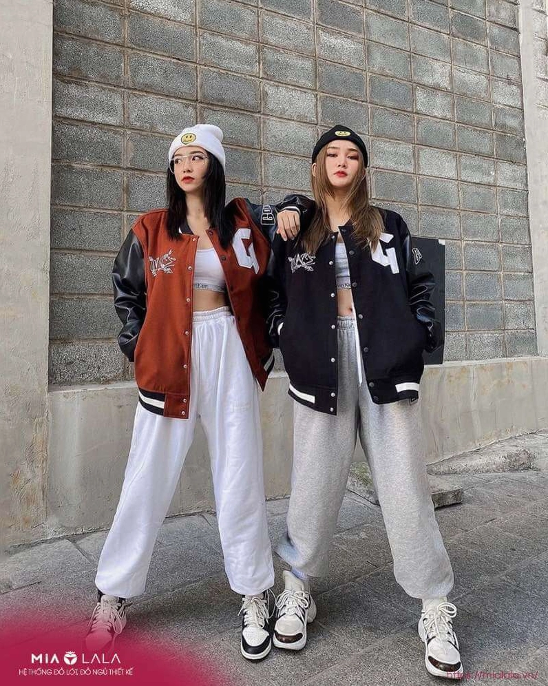 Áo bomber jacket là item phổ biến trong streetwear