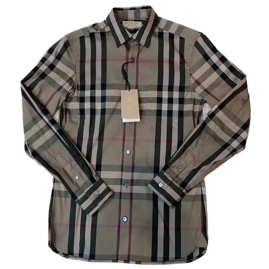 Áo sơ mi Burberry nam họa tiết kẻ caro