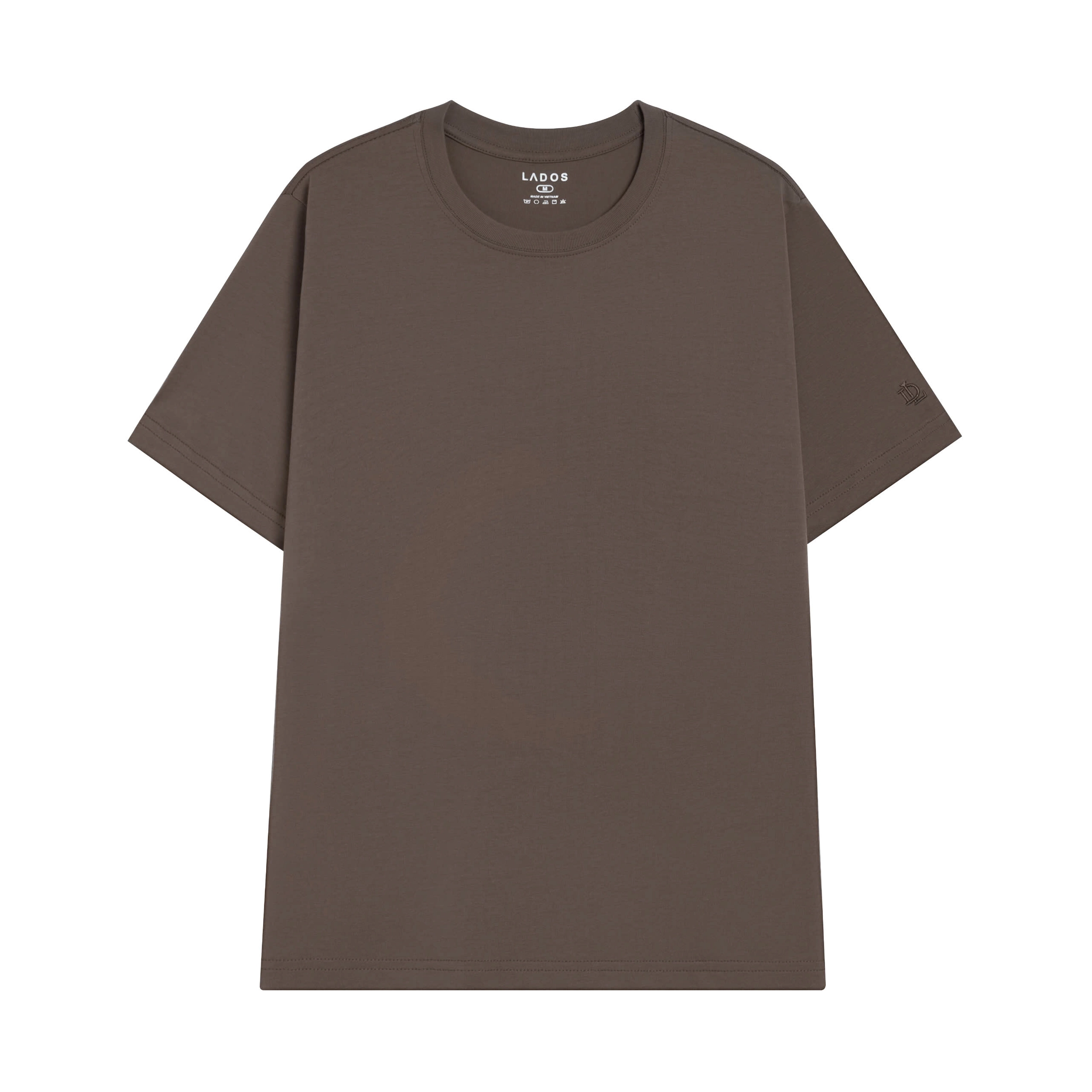Áo thun basic màu nâu trầm