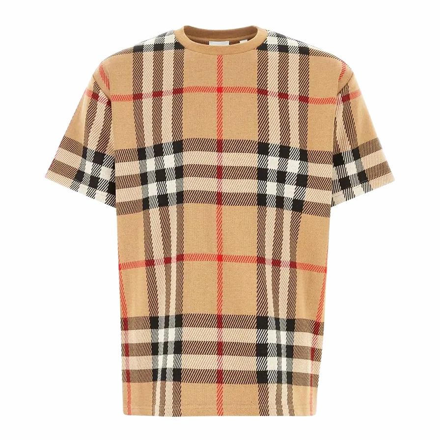 Áo thun Burberry nam in logo và họa tiết