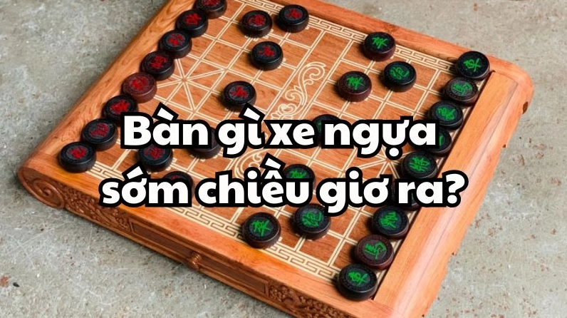 Bàn cờ tướng với các quân cờ