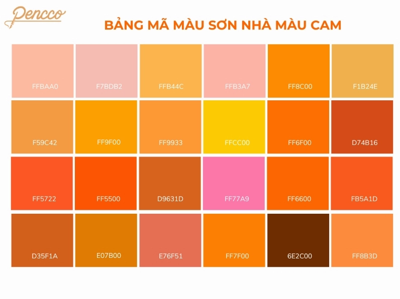 Bảng màu cam đất trong thiết kế nội thất