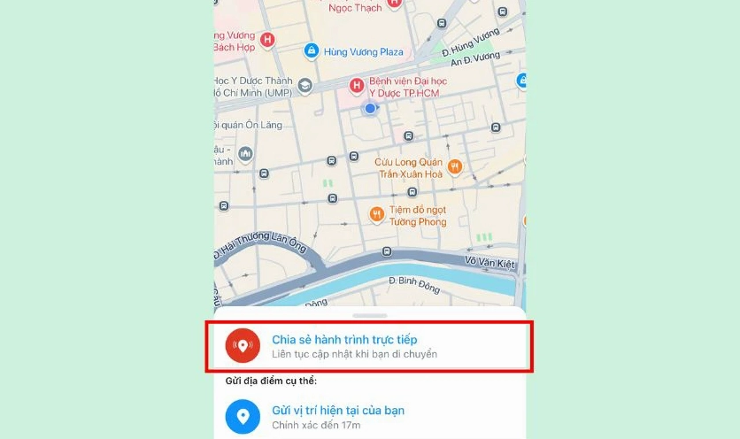 Bật dịch vụ định vị trên điện thoại