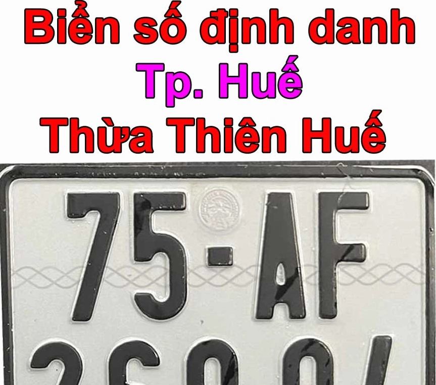 Biển số xe tỉnh Thừa Thiên Huế
