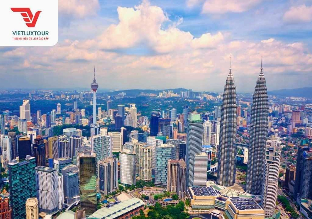 Biểu tượng Tháp Đôi Petronas tại Kuala Lumpur