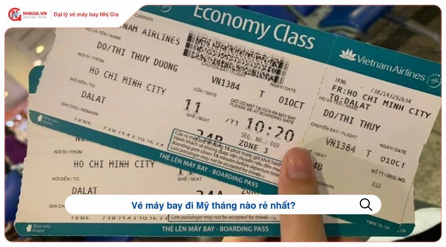 Các hãng hàng không khai thác vé máy bay đi Mỹ