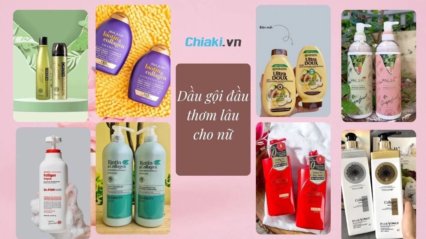 Các loại dầu gội đầu nữ phổ biến