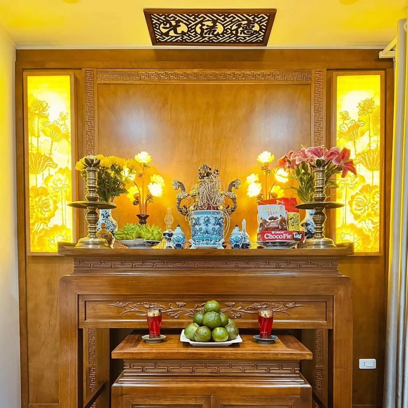 Cách đặt 1 bát hương trên bàn thờ gia tiên đơn giản