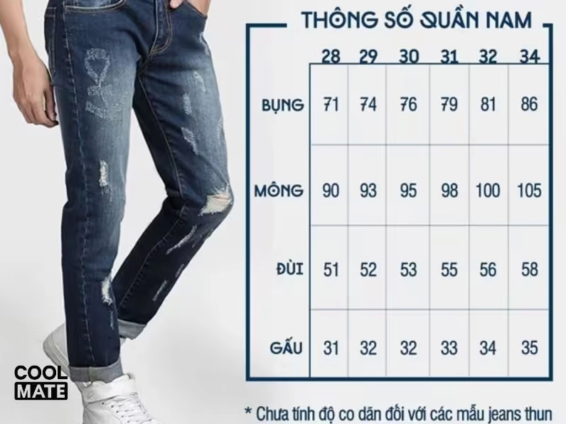 Cách chọn size quần nam chuẩn
