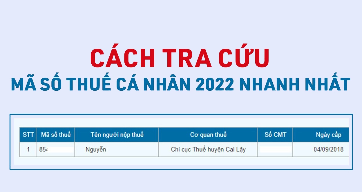 Cách tra cứu mã số thuế cá nhân