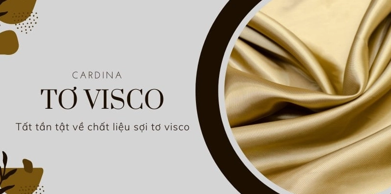 Cận cảnh bề mặt mềm mại của tơ visco
