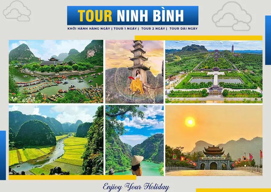 Cảnh quan thiên nhiên Ninh Bình nhìn từ trên cao
