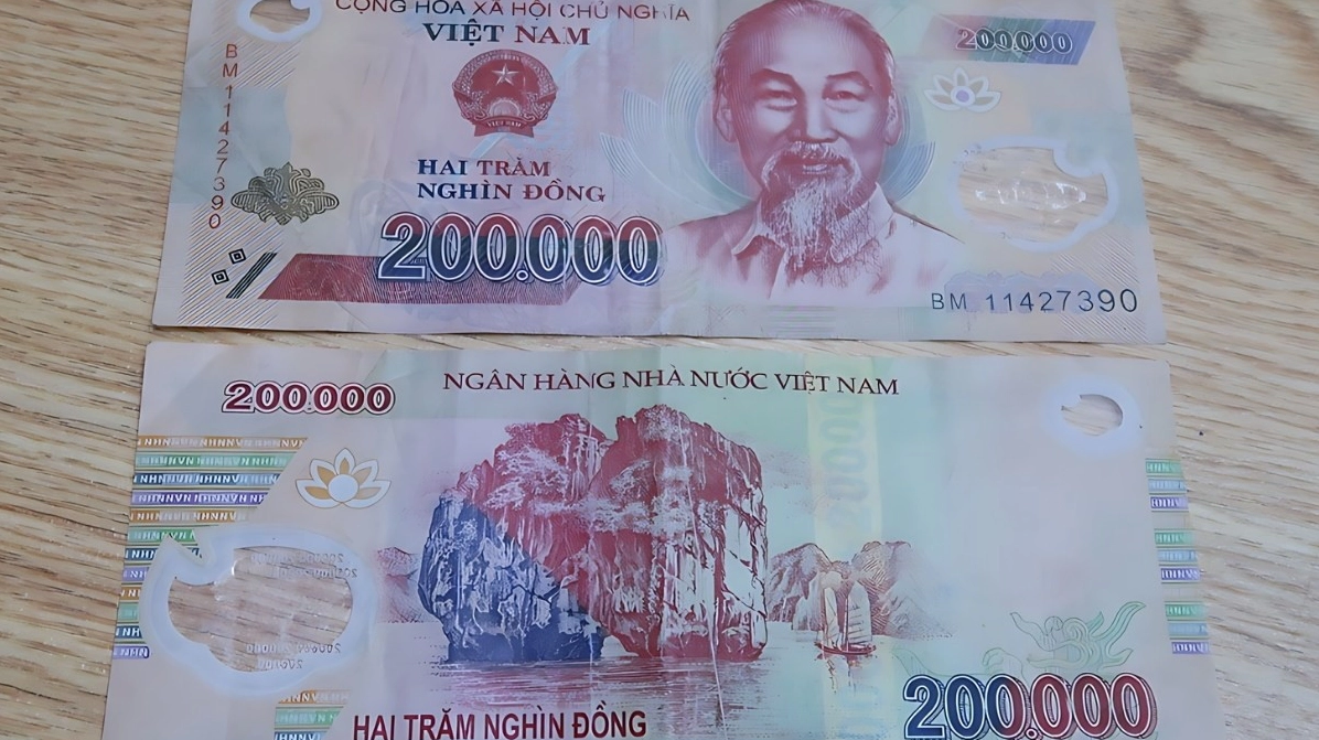 Cảnh quan thiên nhiên Việt Nam trên tờ 200.000 đồng