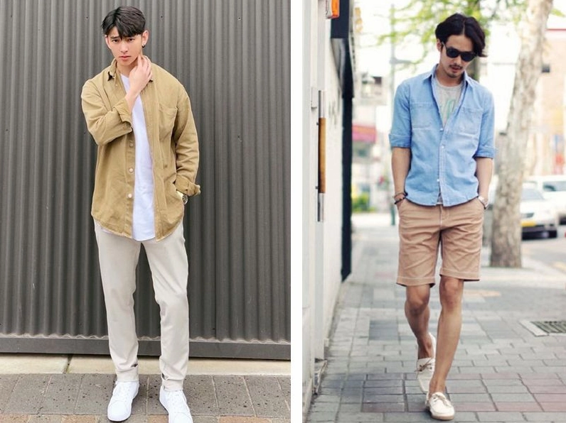 Chàng trai lịch lãm với style áo sơ mi khoác ngoài nam chất liệu cao cấp