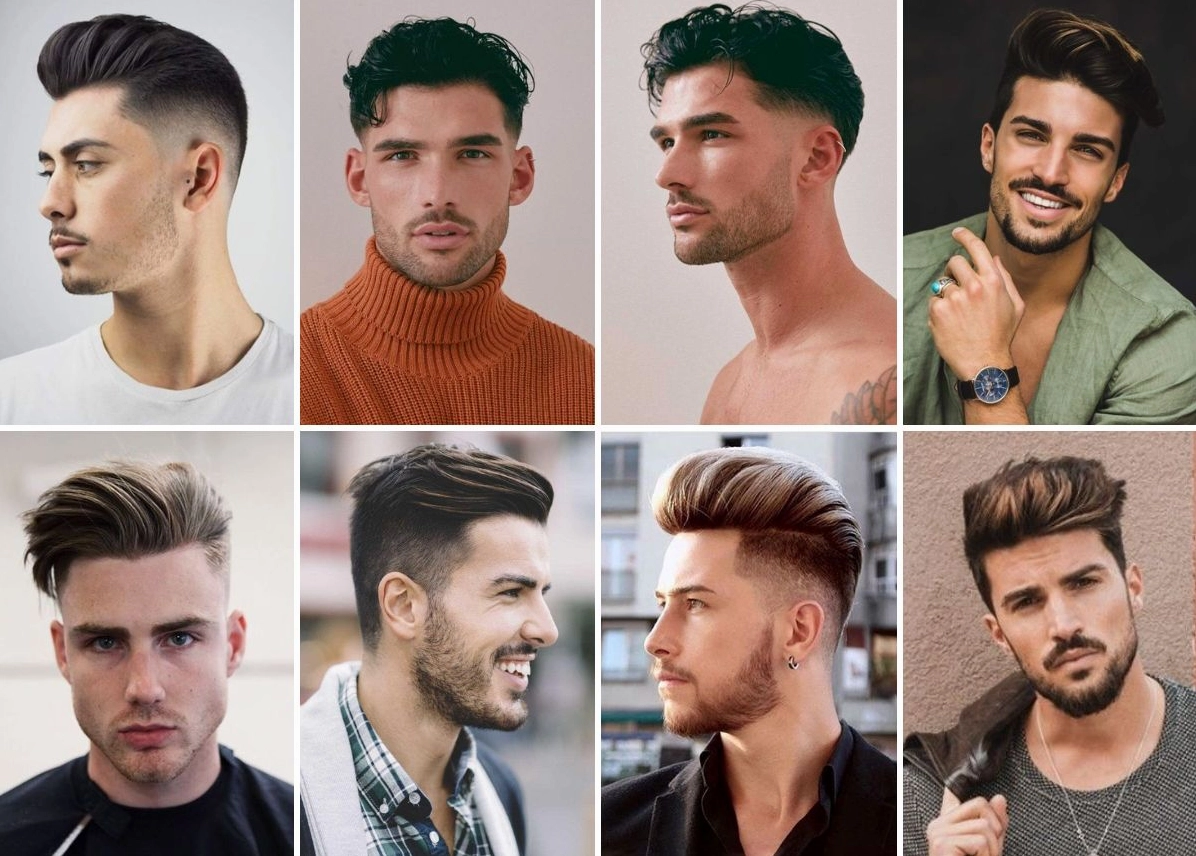 Chàng trai với kiểu tóc Undercut Quiff