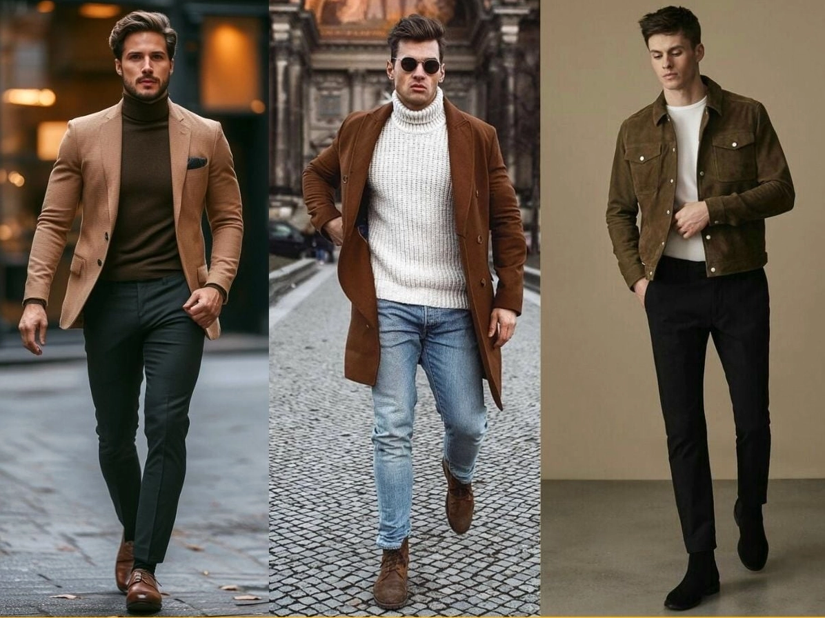 Chàng trai với phong cách lịch lãm trẻ trung, mặc áo sơ mi và quần jeans