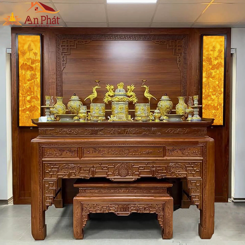 Chất liệu gỗ cao cấp cho bàn thờ hiện đại