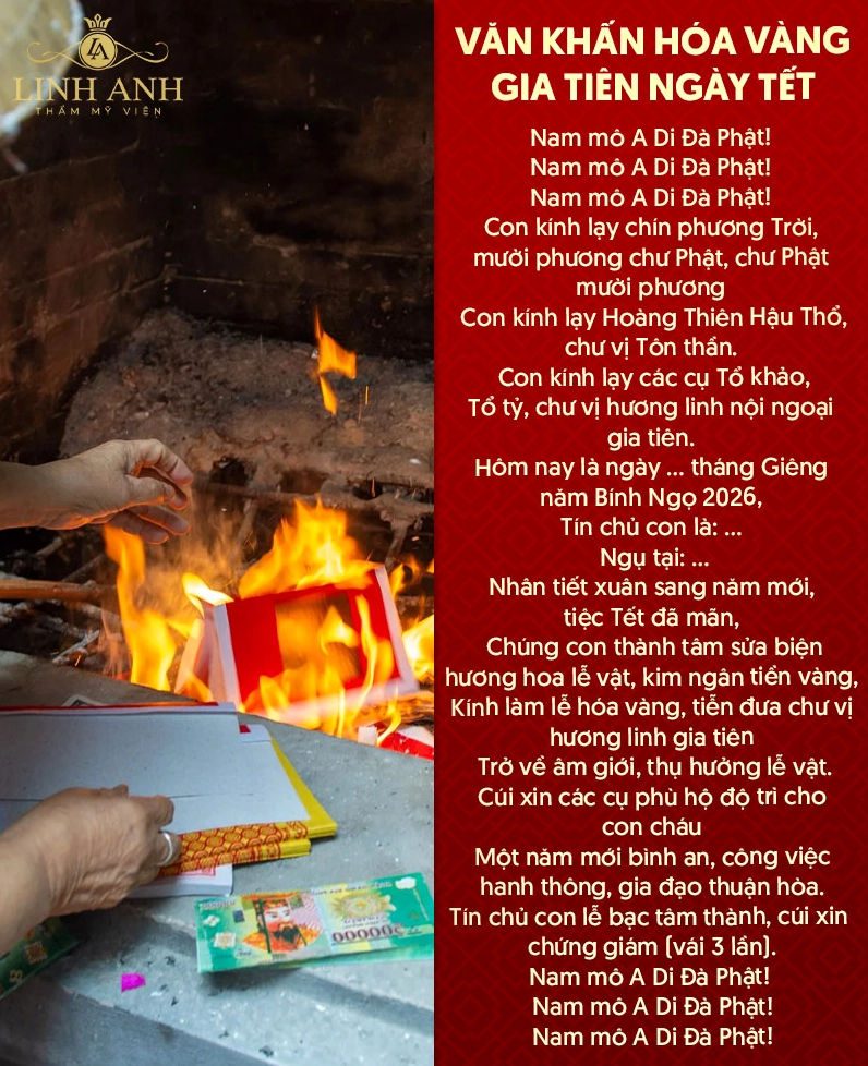Chuẩn bị lễ vật hóa vàng mùng 3 Tết