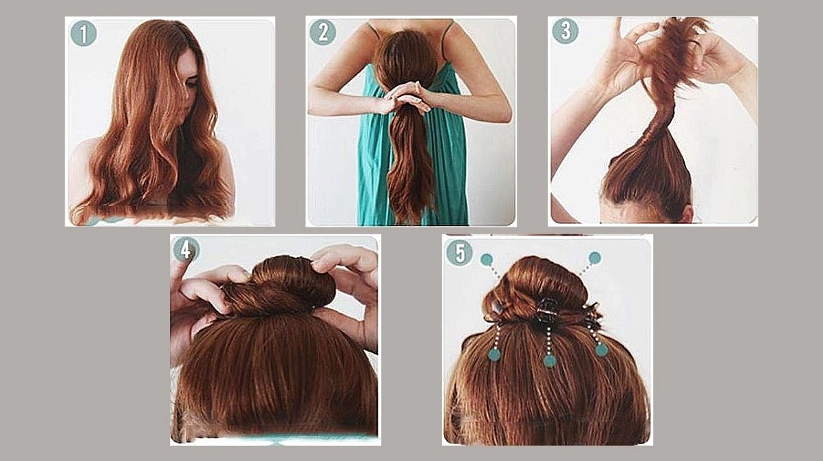 Cô gái đang tự làm tóc xoăn tại nhà bằng giấy