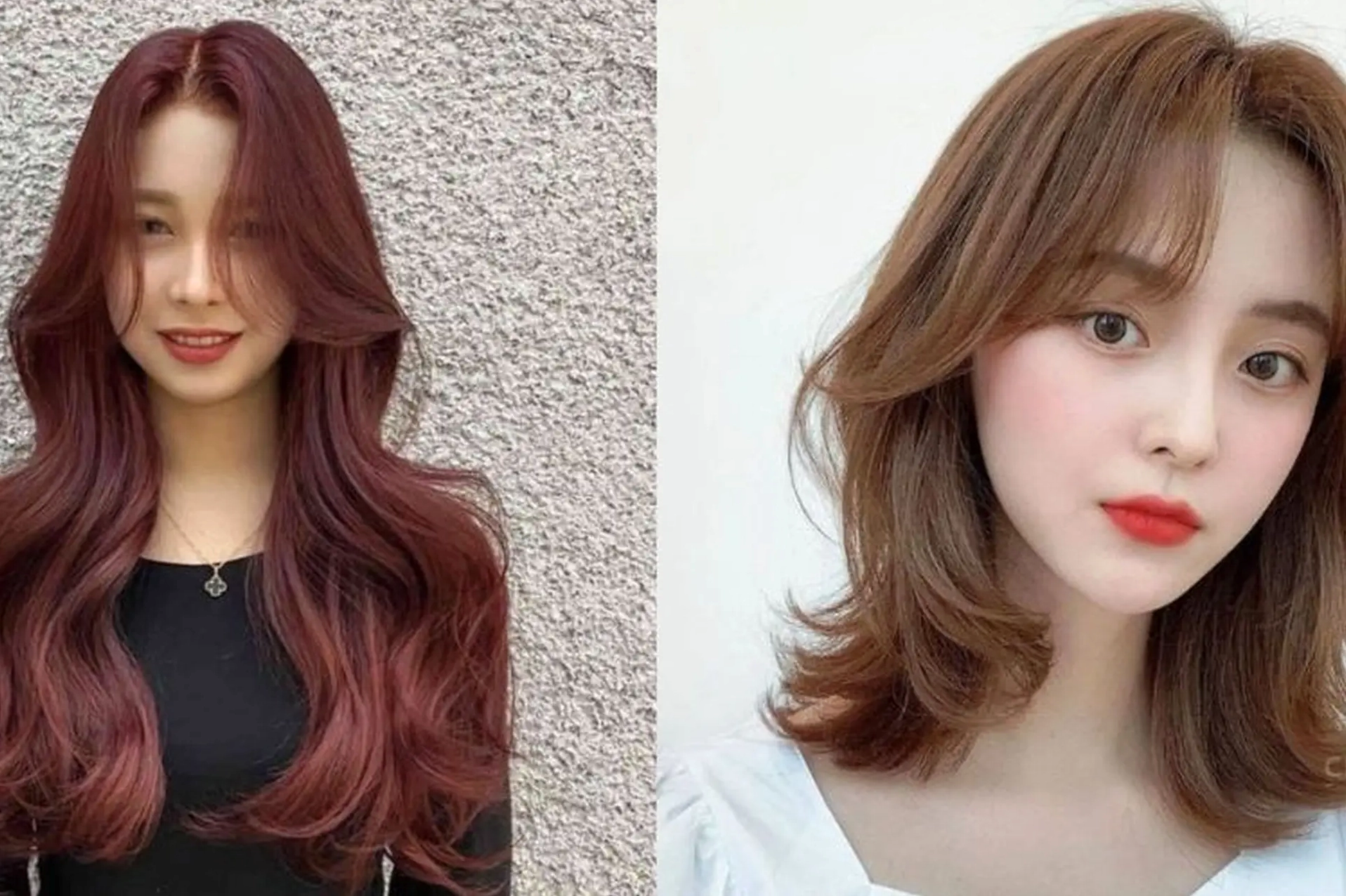 Cô gái da ngăm thử nghiệm nhiều màu tóc khác nhau, thể hiện sự phù hợp của các tông màu.