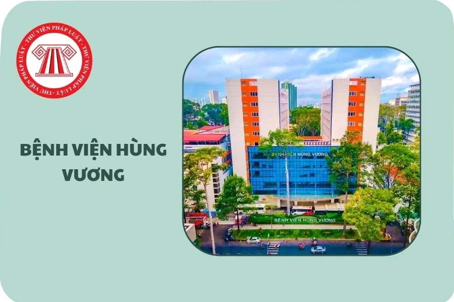 Cổng vào Bệnh viện Hùng Vương