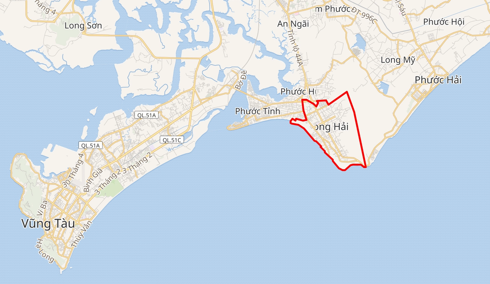 Dinh Cô nhìn ra biển