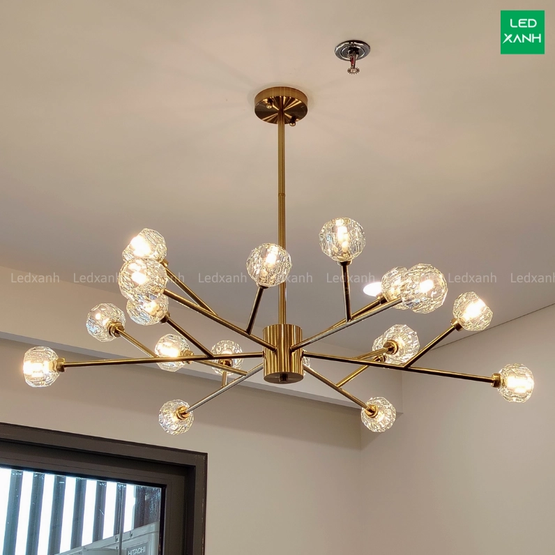 Đèn chùm hiện đại cho phòng khách