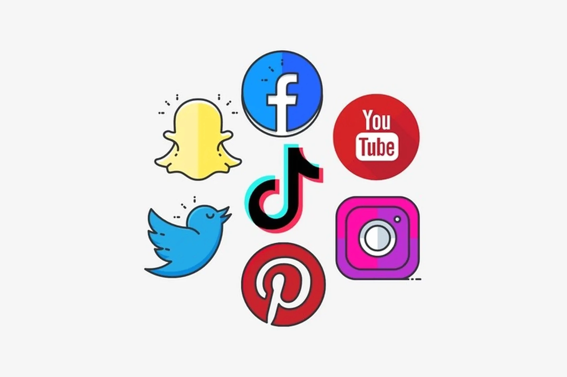 Giao diện ứng dụng TikTok với các video nổi bật