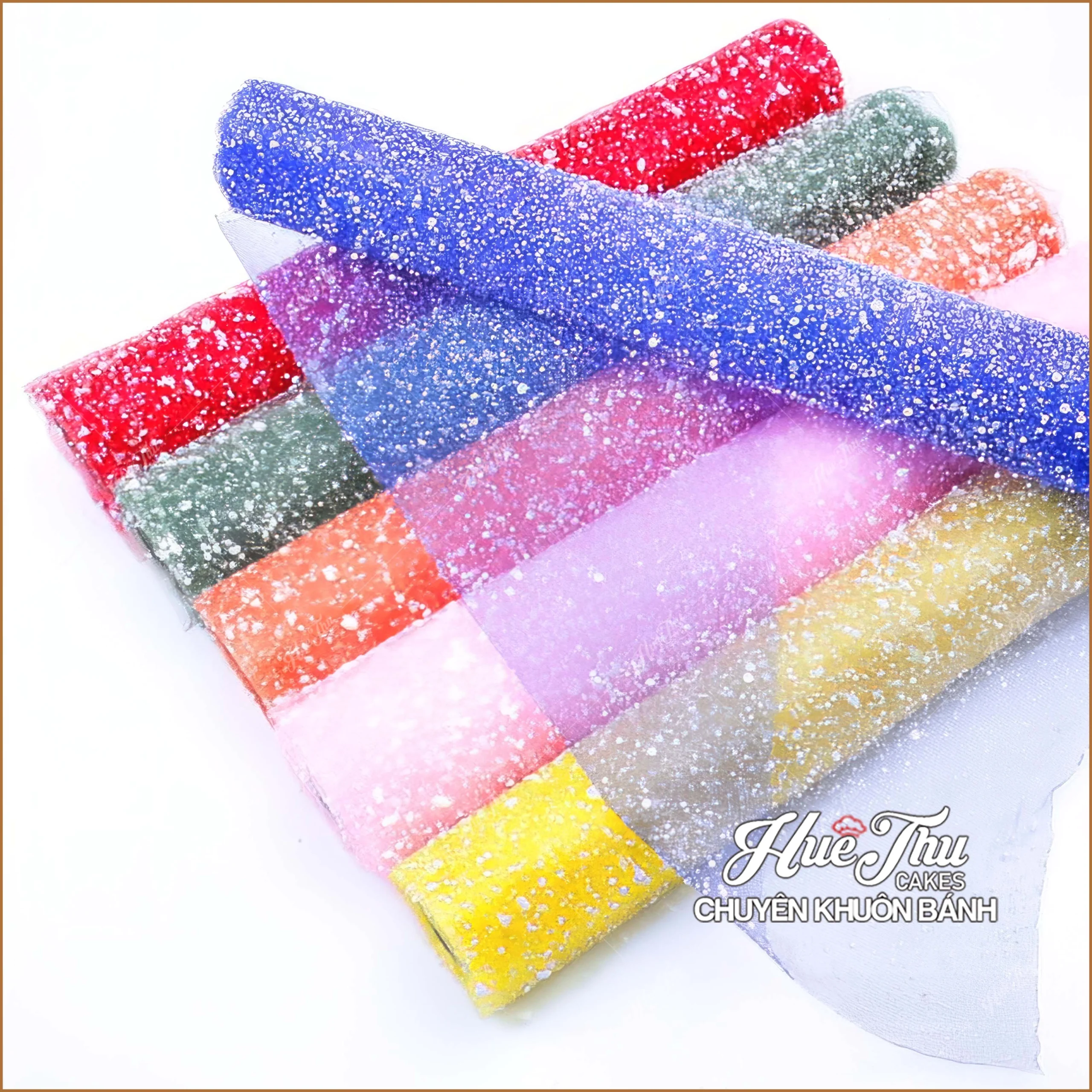 Giấy gói hoa màu xanh dương độc đáo