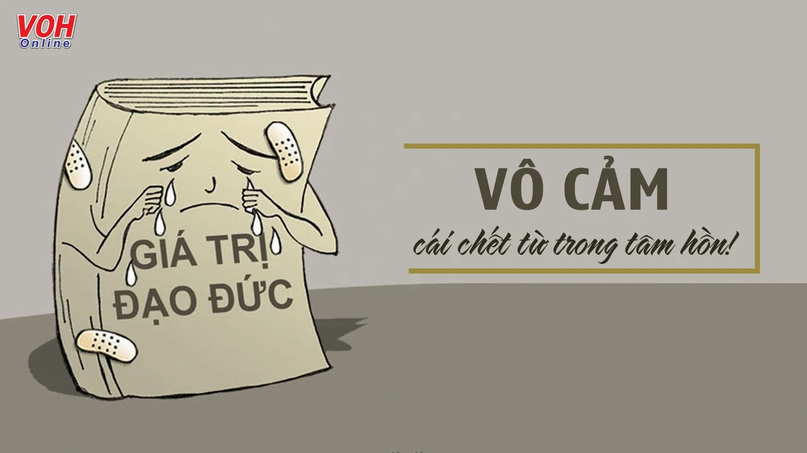 Hình ảnh đám đông thờ ơ trước một người đang gặp khó khăn