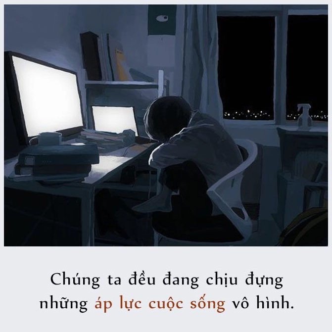 Hình ảnh biểu tượng cho áp lực cuộc sống