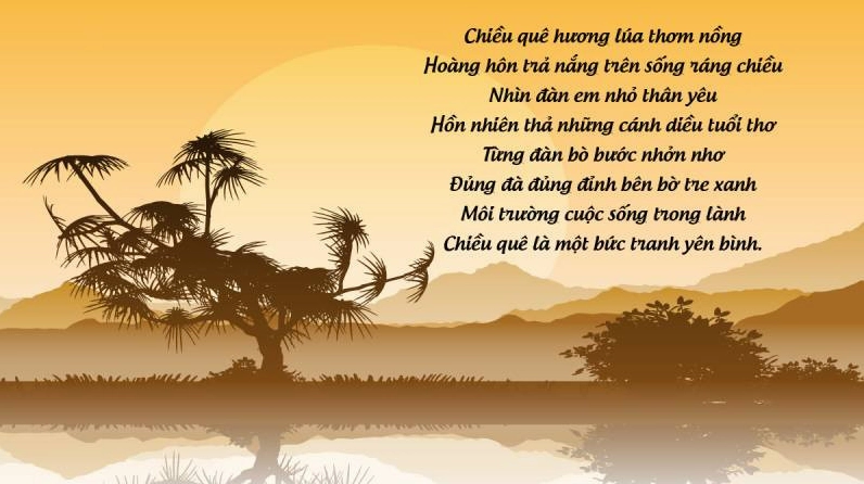 Hình ảnh con người lao động trên cánh đồng quê