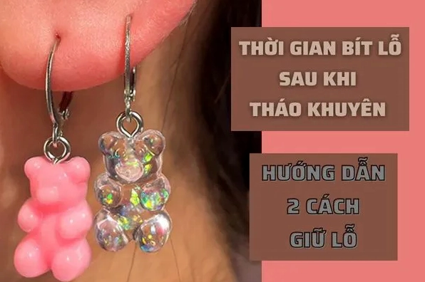 Hình ảnh minh họa lỗ xỏ khuyên tai bị bít