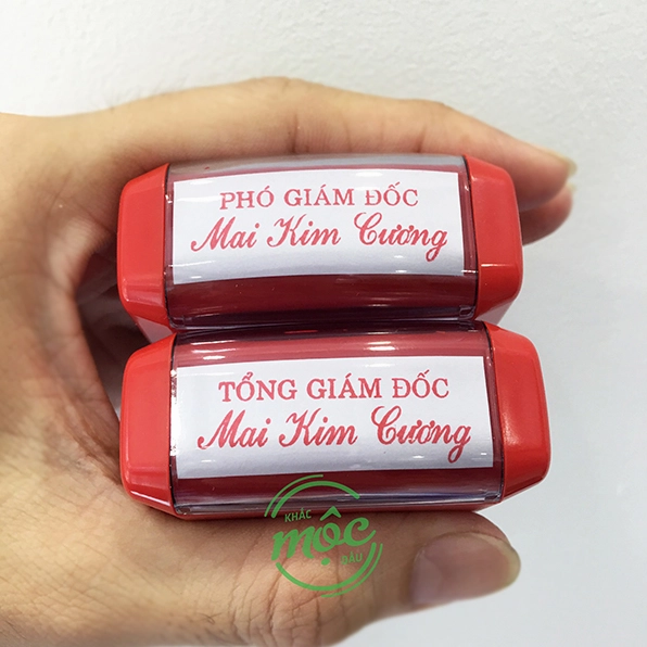 Hình ảnh đóng dấu tên chức danh