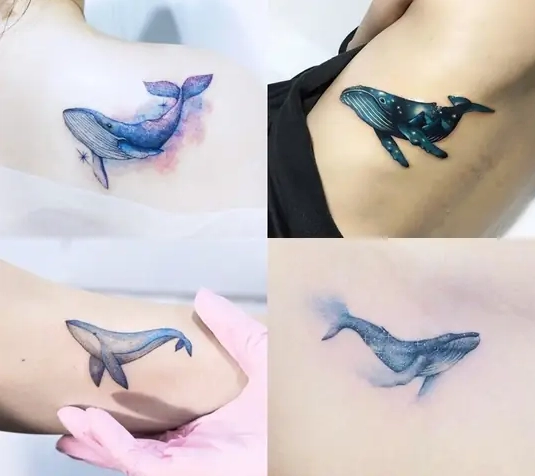 Hình xăm cá voi mini với ý nghĩa kết nối