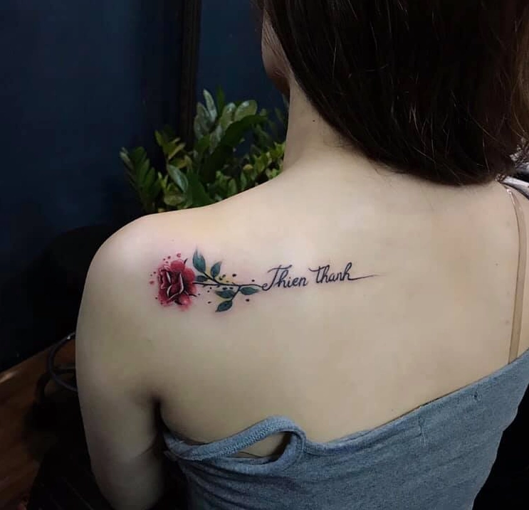 Hình xăm chữ ý nghĩa cho phái nữ