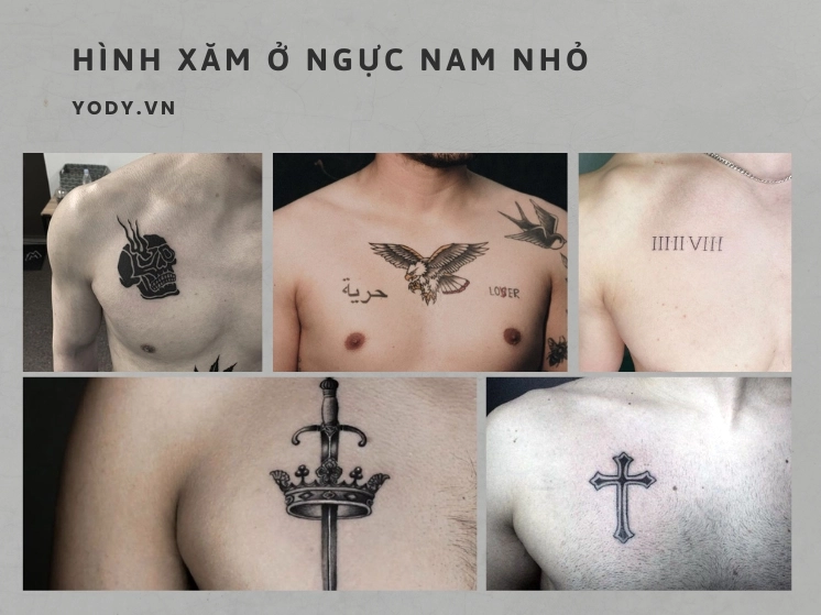 hình xăm hổ ở ngực nam