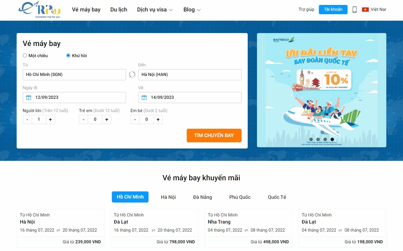 Điền chính xác thông tin hành khách khi đặt vé máy bay online