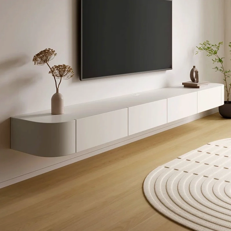 Kệ tivi treo tường gỗ tự nhiên sang trọng