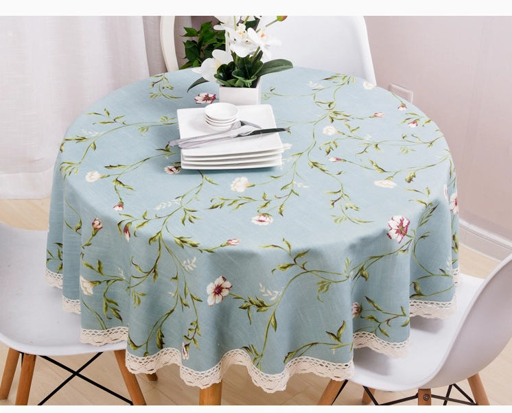 Khăn trải bàn cotton họa tiết tinh tế