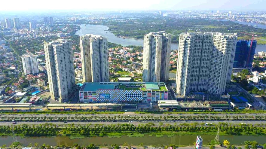 Không gian phòng khách Masteri Thảo Điền