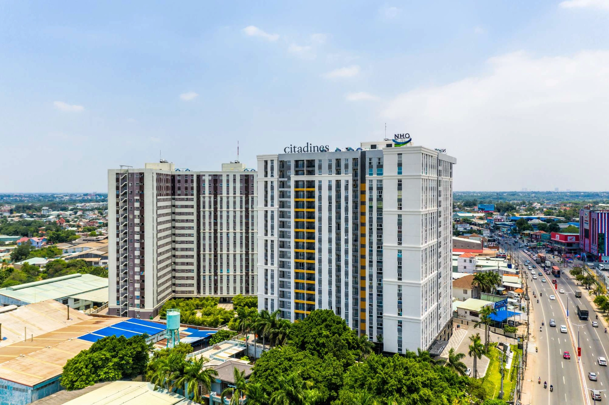Không gian sảnh chờ sang trọng và hiện đại tại Citadines Central Binh Duong