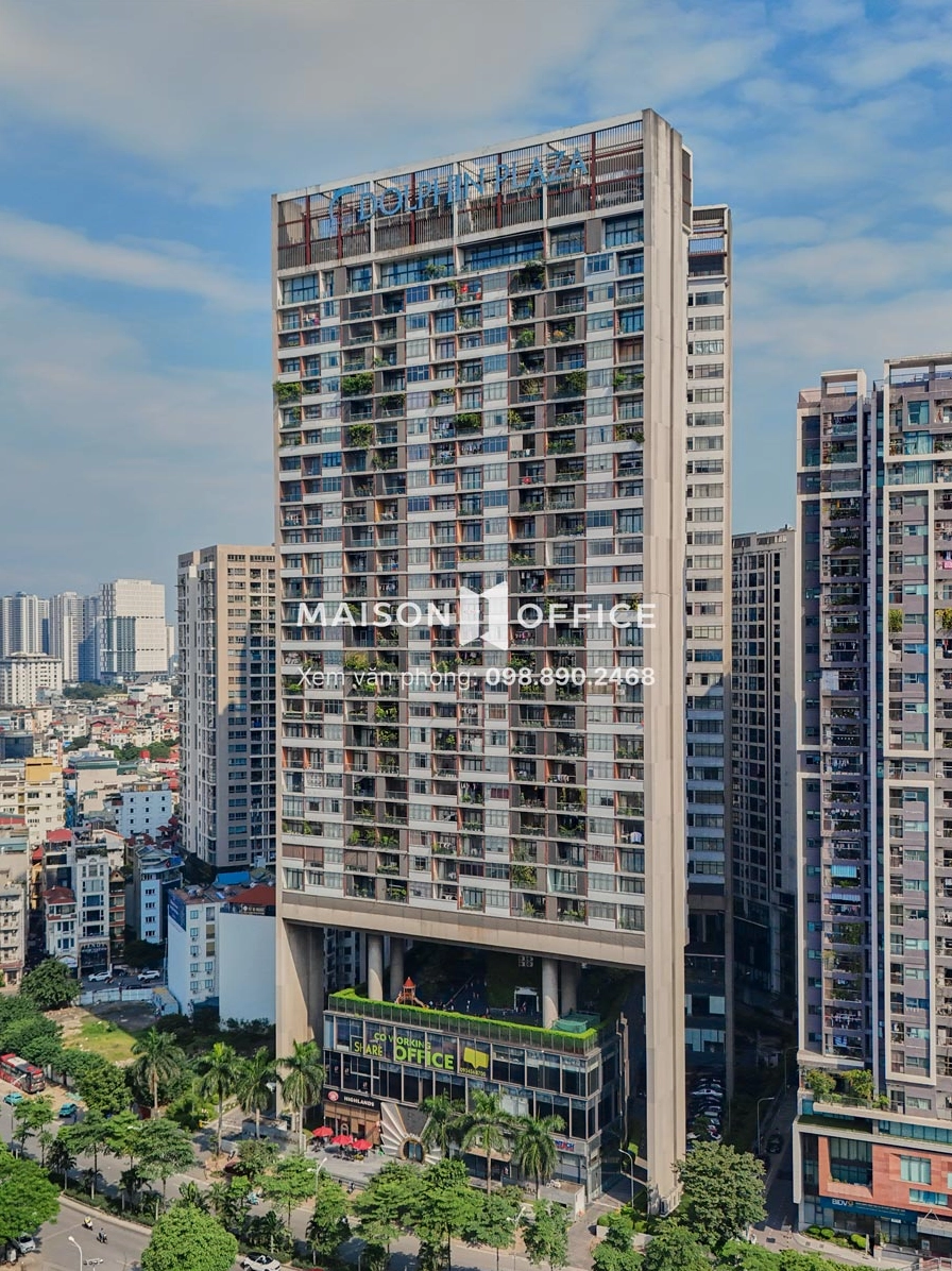 Khu vực lễ tân sang trọng của văn phòng Dolphin Plaza