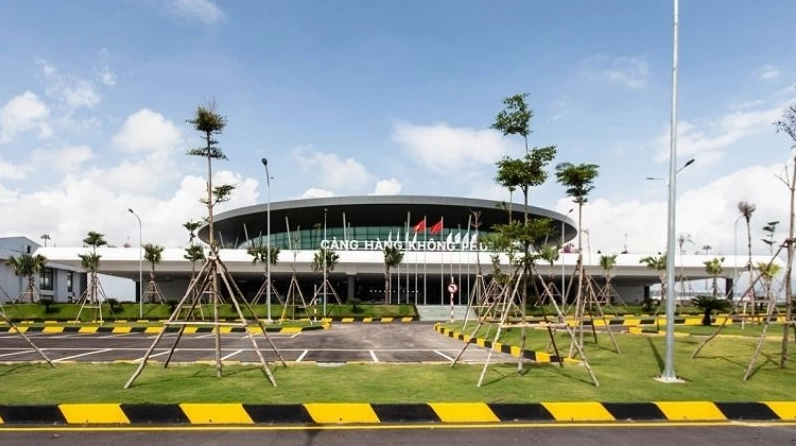 Khu vực Sân bay Phù Cát nhìn từ trên cao