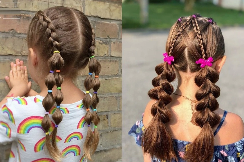 Kiểu tóc cho bé gái đi tiệc đơn giản và dễ thực hiện