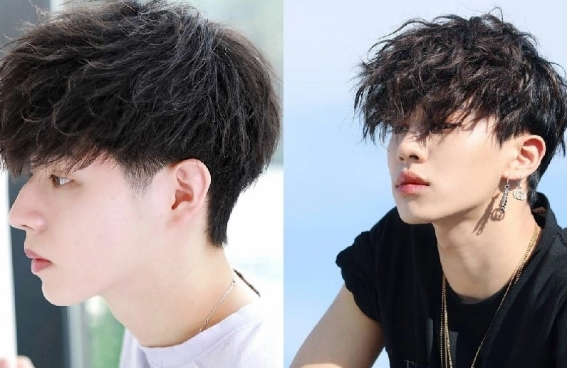 Kiểu tóc con sâu nam trẻ trung và cá tính