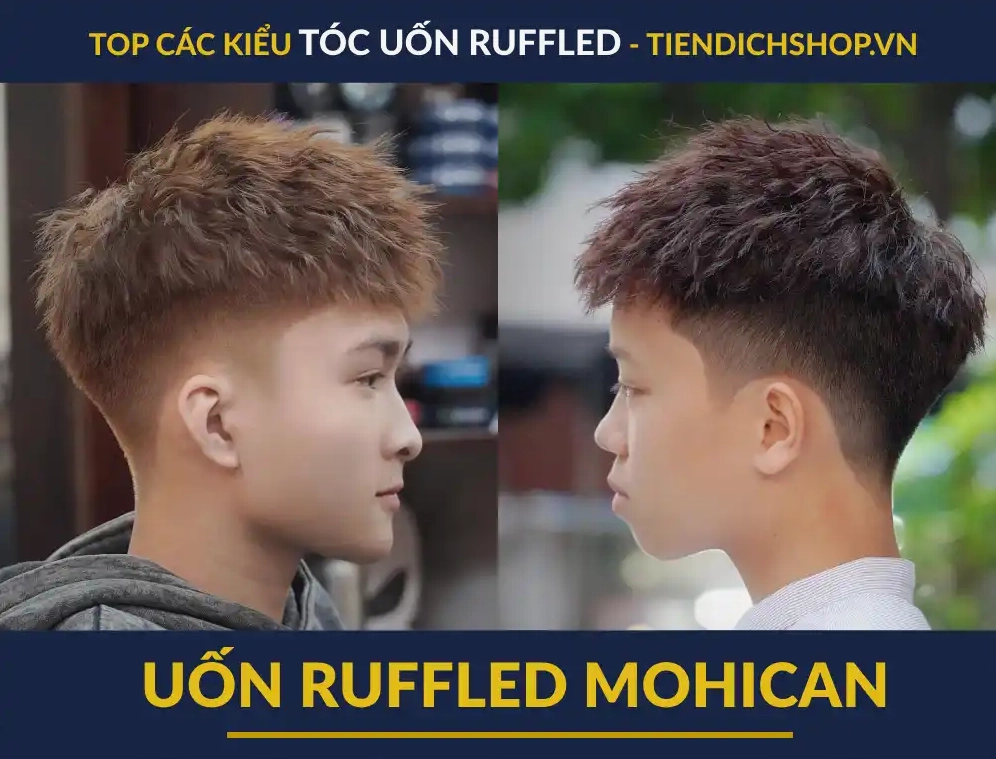 Kiểu tóc layer uốn ruffled biến tấu độc đáo