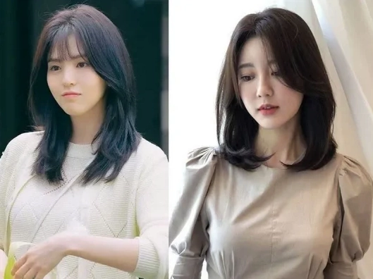 Kiểu tóc Lob uốn cúp chữ C cho người mập mặt tròn