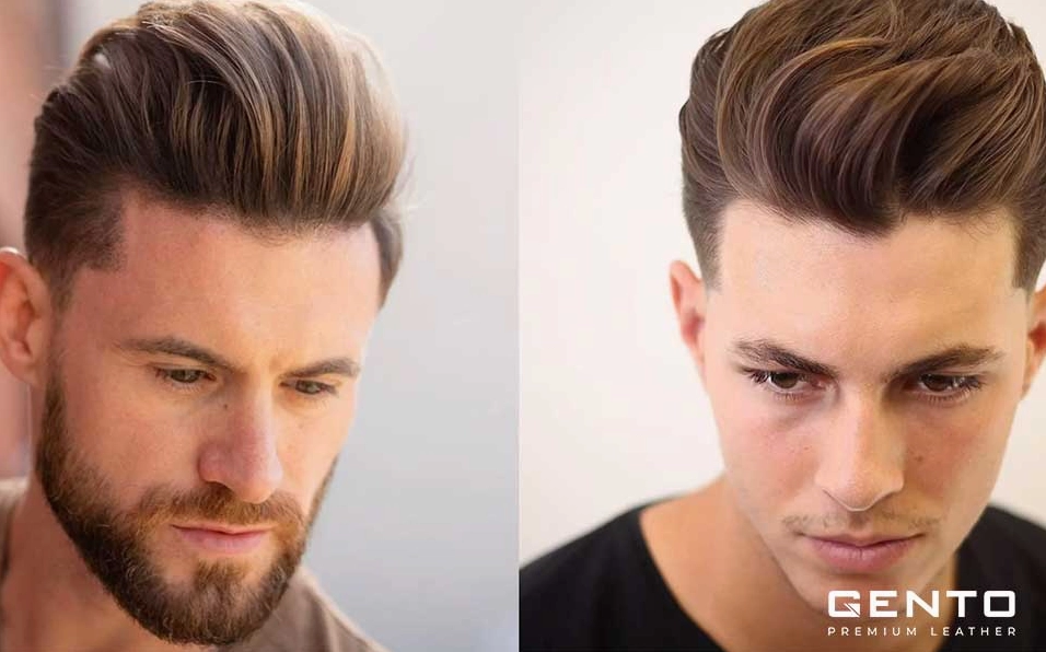 Kiểu tóc short quiff dài với phần mái vuốt ngược bồng bềnh