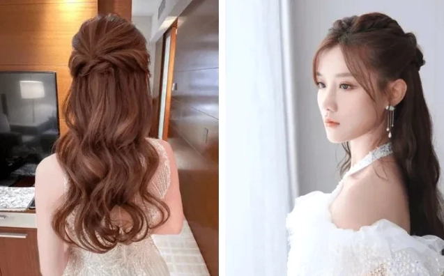 Kiểu tóc tết nửa đầu đi tiệc cưới